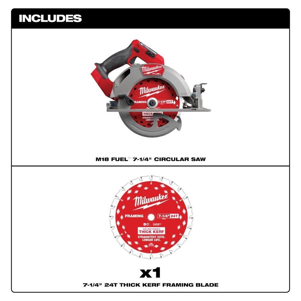 Milwaukee M18 FUEL Circular Saw 7-1/4 in Brushless 18V