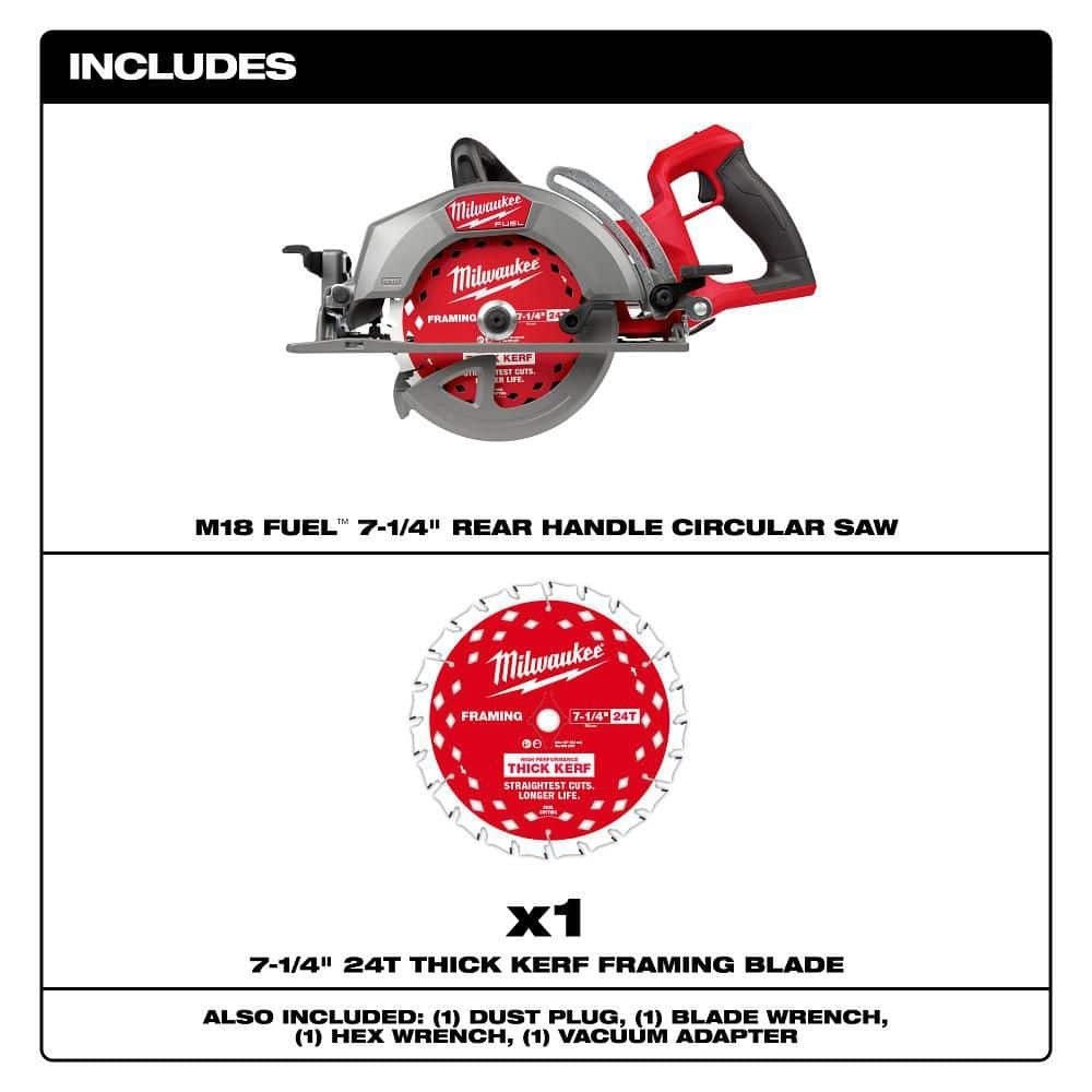 MILWAUKEE TOOL M18 FUEL 18V 7-1/4 in. Circular Saw