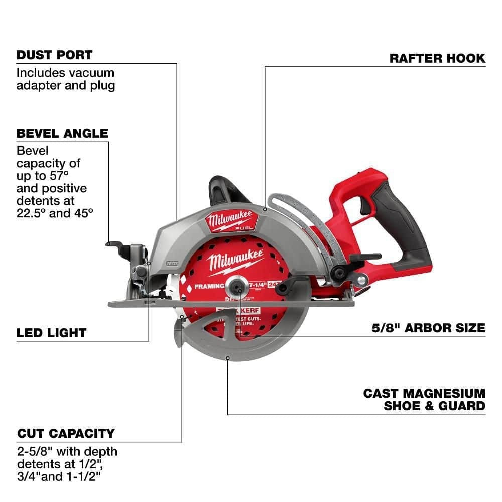 MILWAUKEE TOOL M18 FUEL 18V 7-1/4 in. Circular Saw